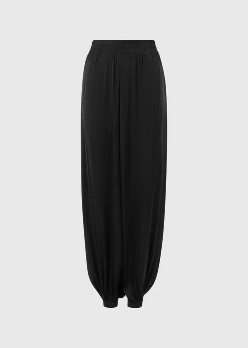 Black Satin Balloon Co Ord Trousers - 8/L29 Image 5