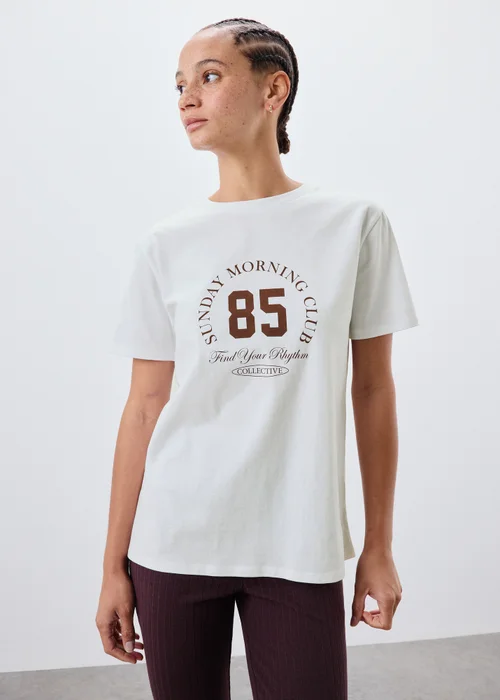 White Sunday Morning Club T-Shirt - XS Image 2