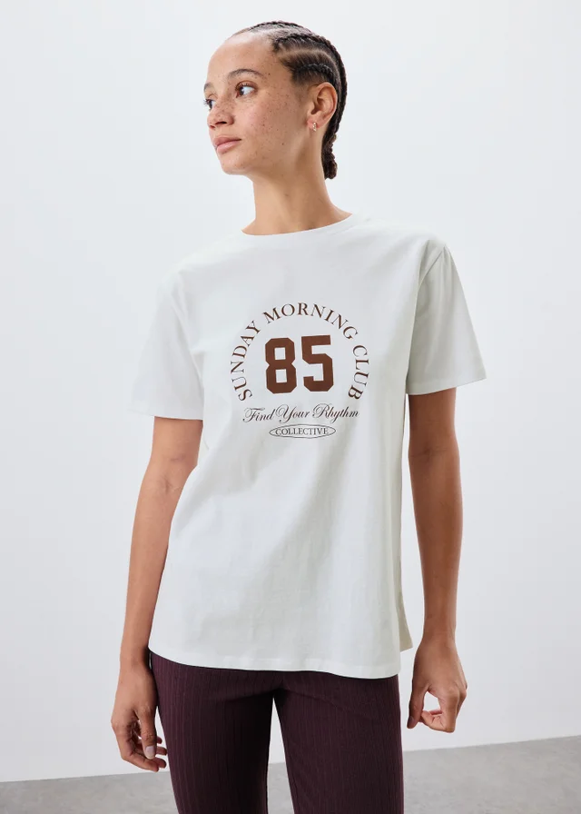 White Sunday Morning Club T-Shirt