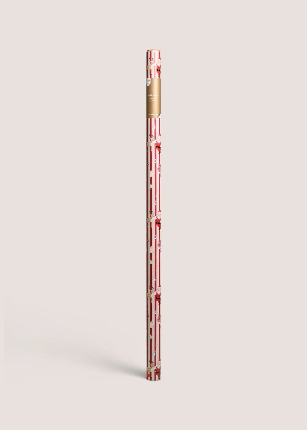 Red Santa Extra Wide Wrapping Paper 5 Metres Image 1