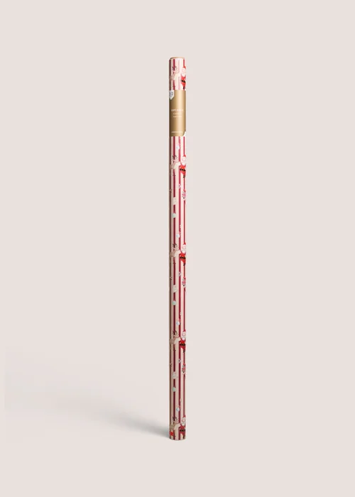 Red Santa Extra Wide Wrapping Paper 5 Metres Image 1