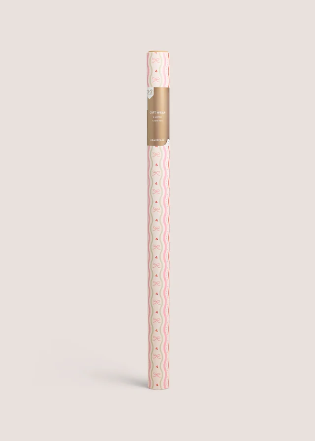 Pink Bow Wrapping Paper
