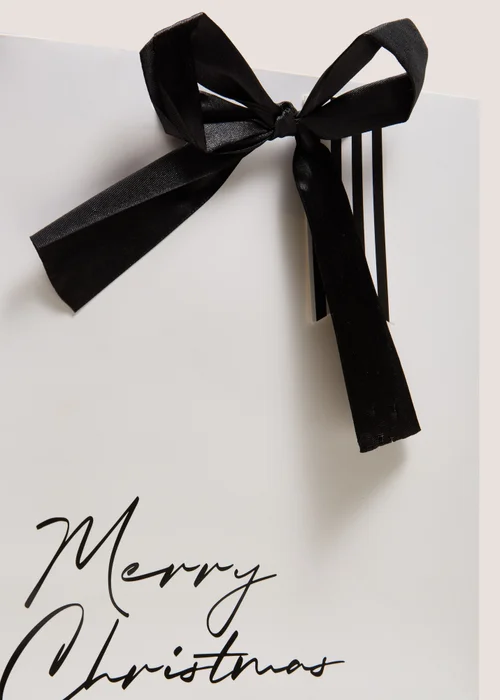 Merry Christmas Bow Gift Bag Image 2