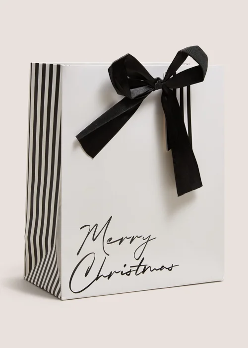 Merry Christmas Bow Gift Bag Image 1