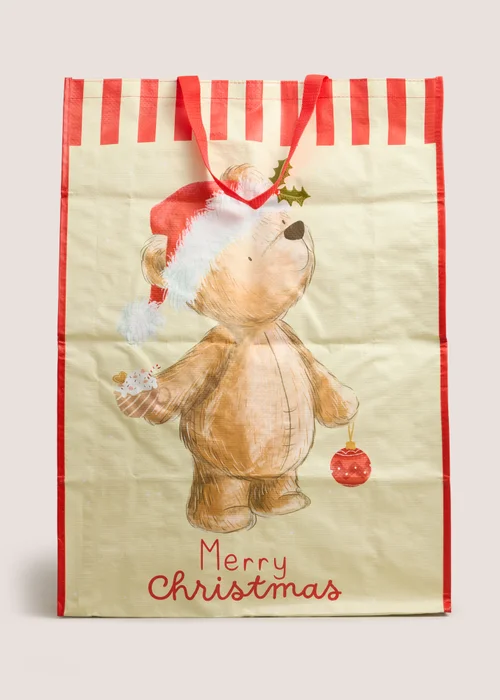 Patch Bear Woven Gift Sack Image 1