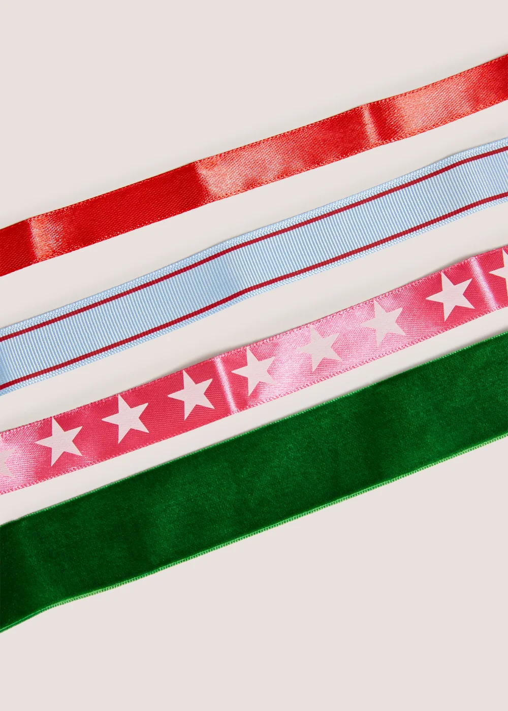 4 Pack Multicoloured Ribbon Image 1
