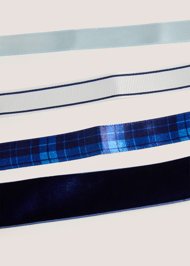 4 Pack Blue Ribbons