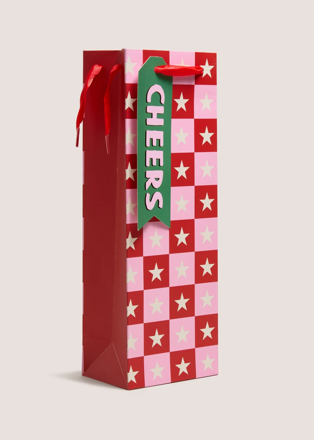Cheers Christmas Bottle Gift Bag Image 1