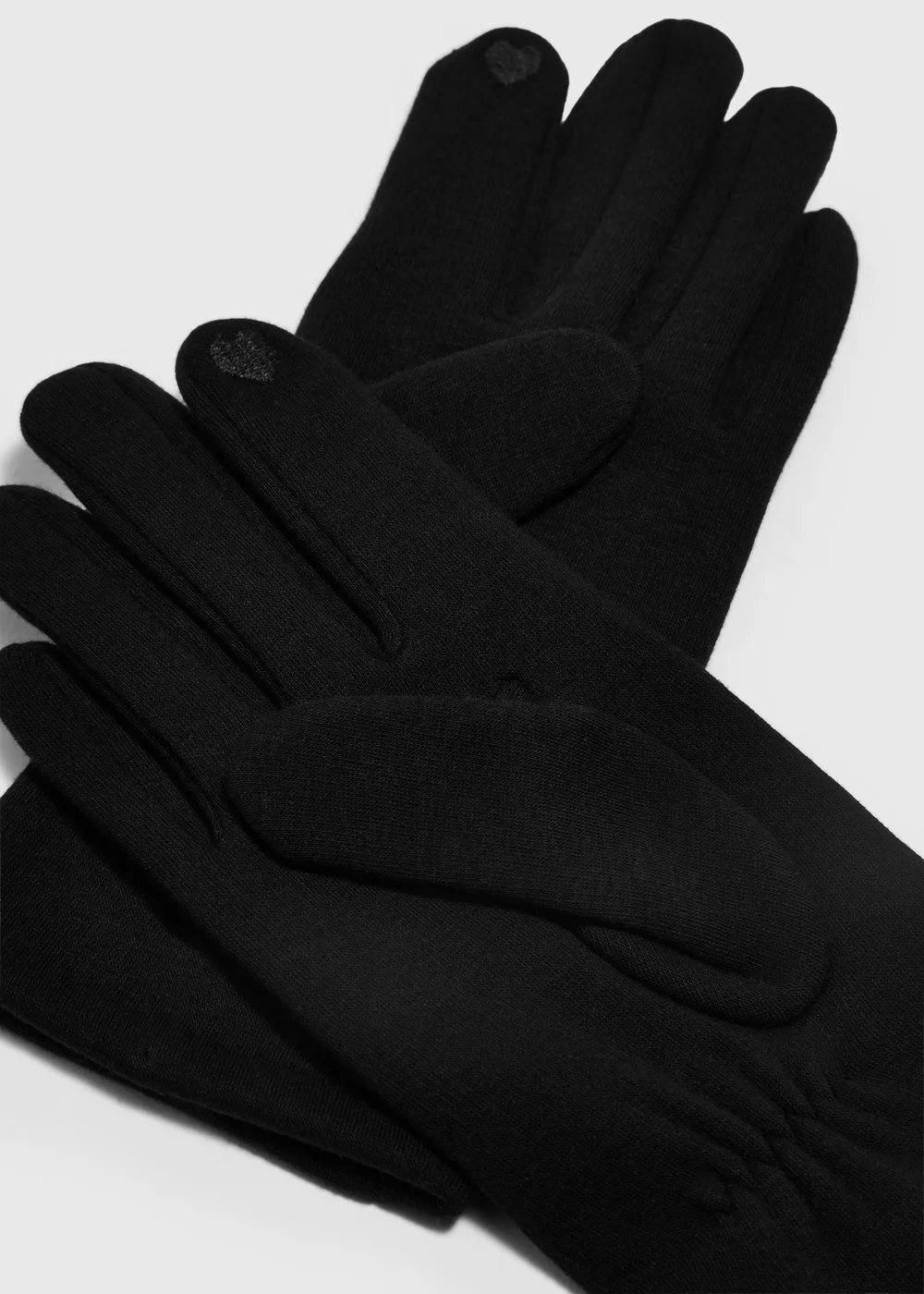 Black Touchscreen Gloves - One Size Image 2