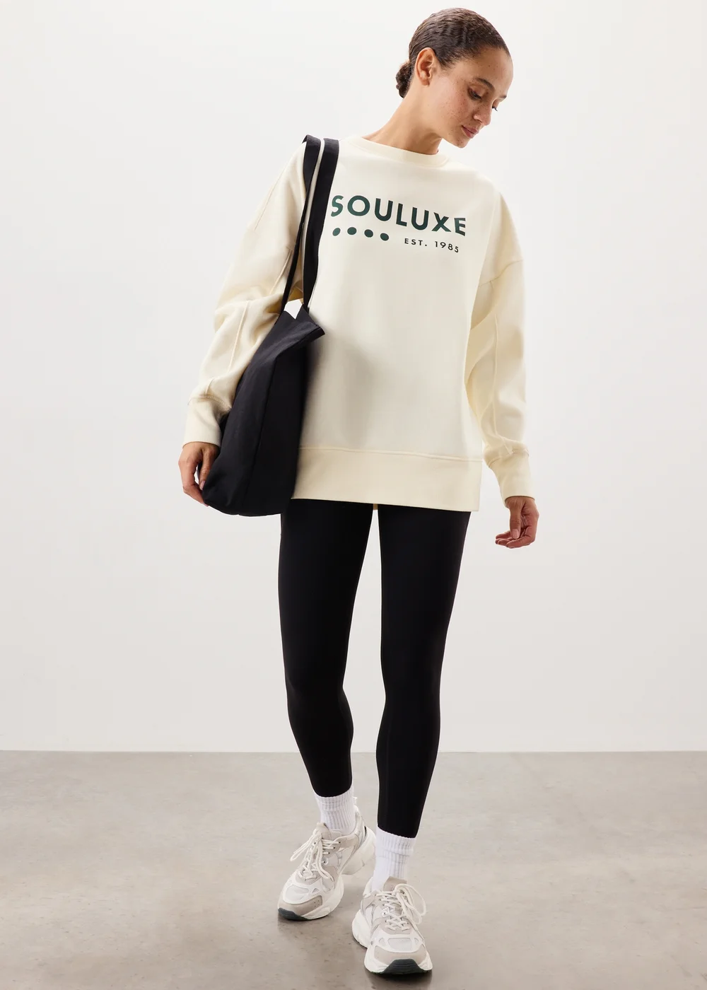 Souluxe Cream Graphic Jumper - XS Image 4