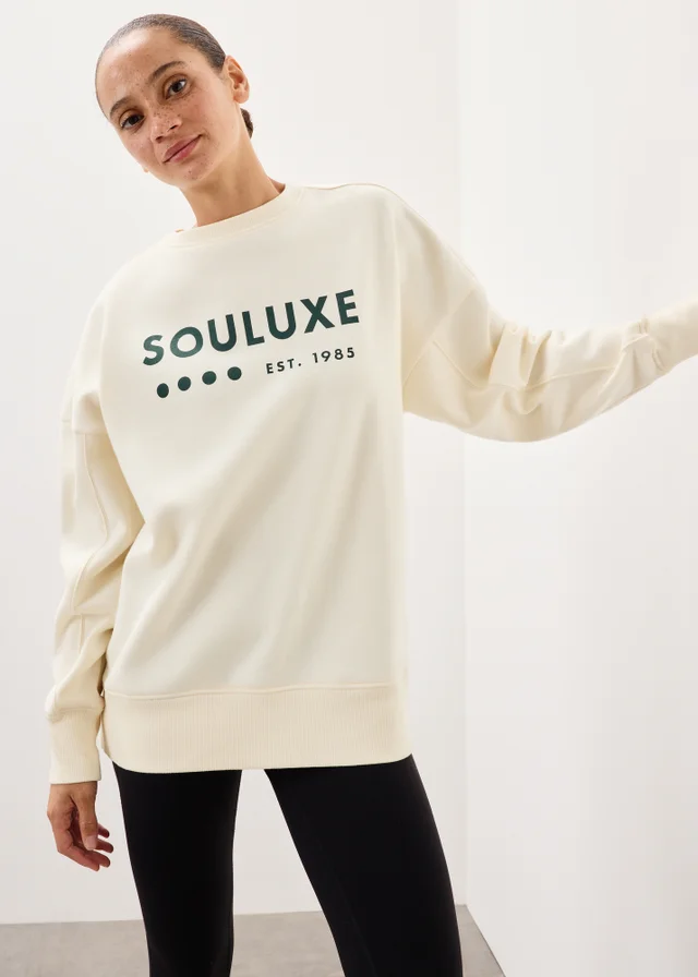 Souluxe Cream Graphic Jumper