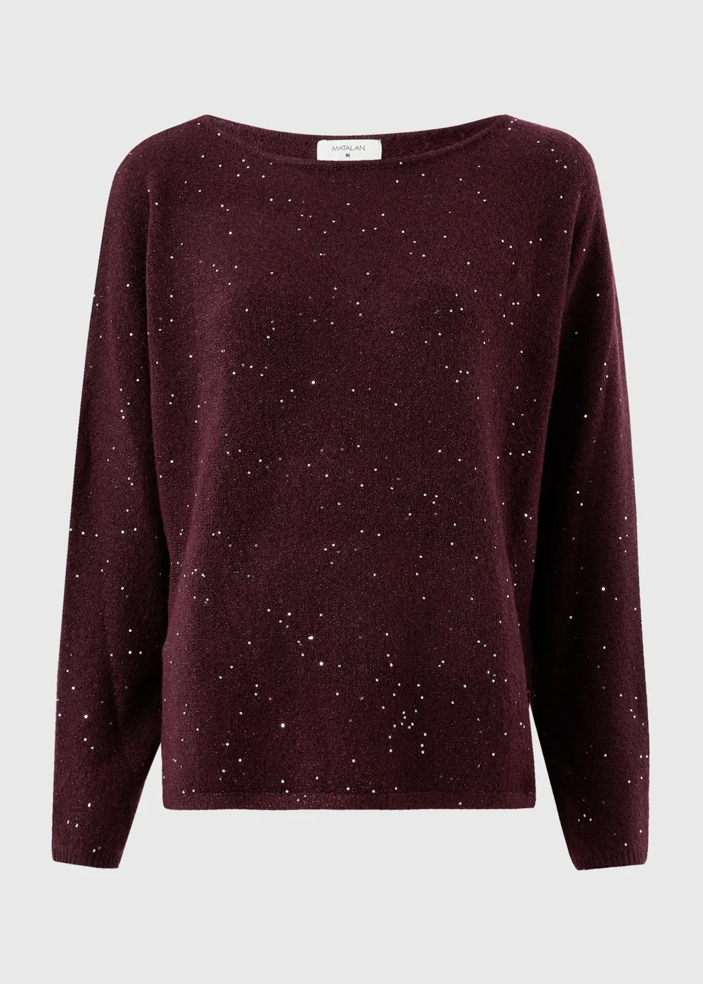 Burgundy Sequin Jumper - XS Image 1