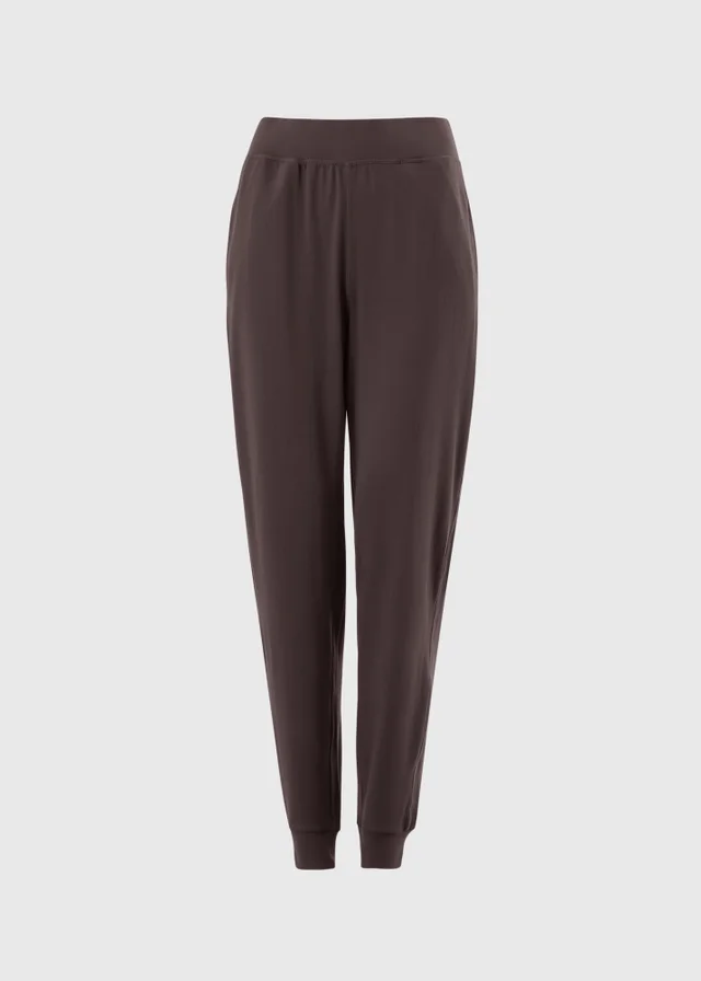 Souluxe Chocolate Cuffed Yoga Joggers