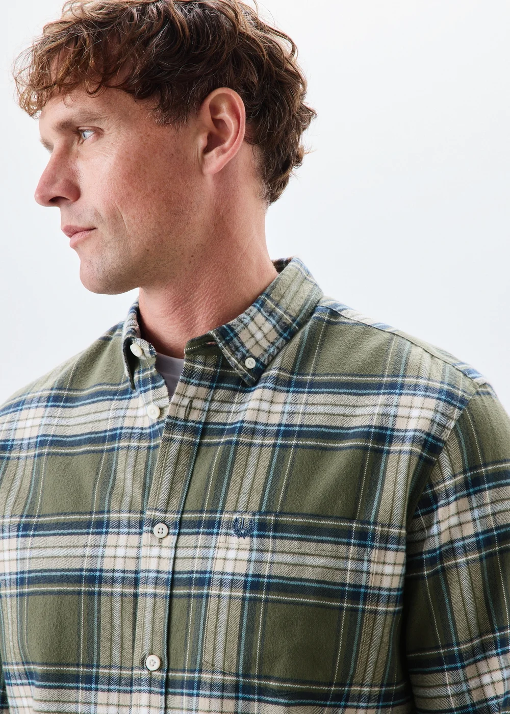Khaki Check Shirt - S Image 3