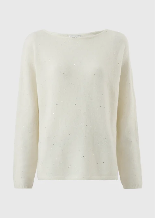 Cream Sequin Jumper - XS Image 5