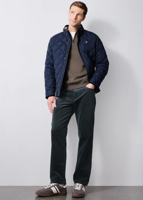 Lincoln Navy Cord Trousers - 32 R Image 1
