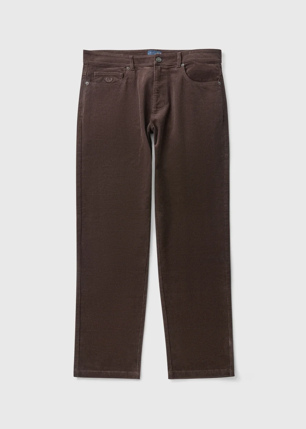 Lincoln Brown 5 Pocket Cord Trousers - 32 R Image 1