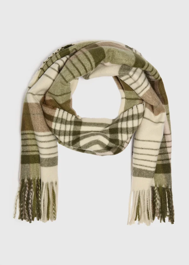 Green Check Scarf