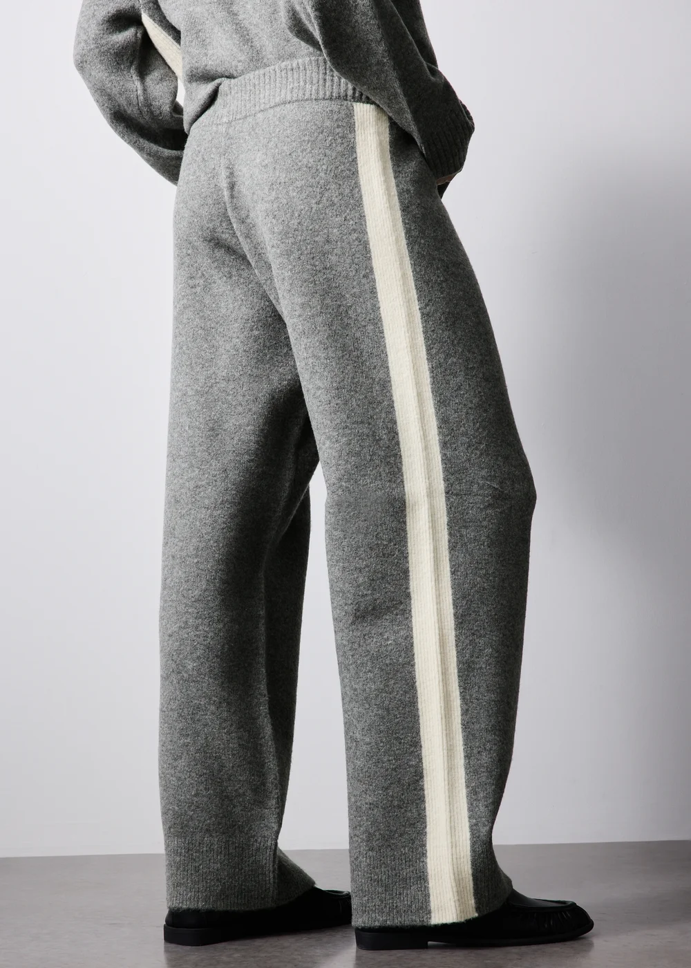 Charcoal Side Stripe Co Ord Trousers - 8 Image 3