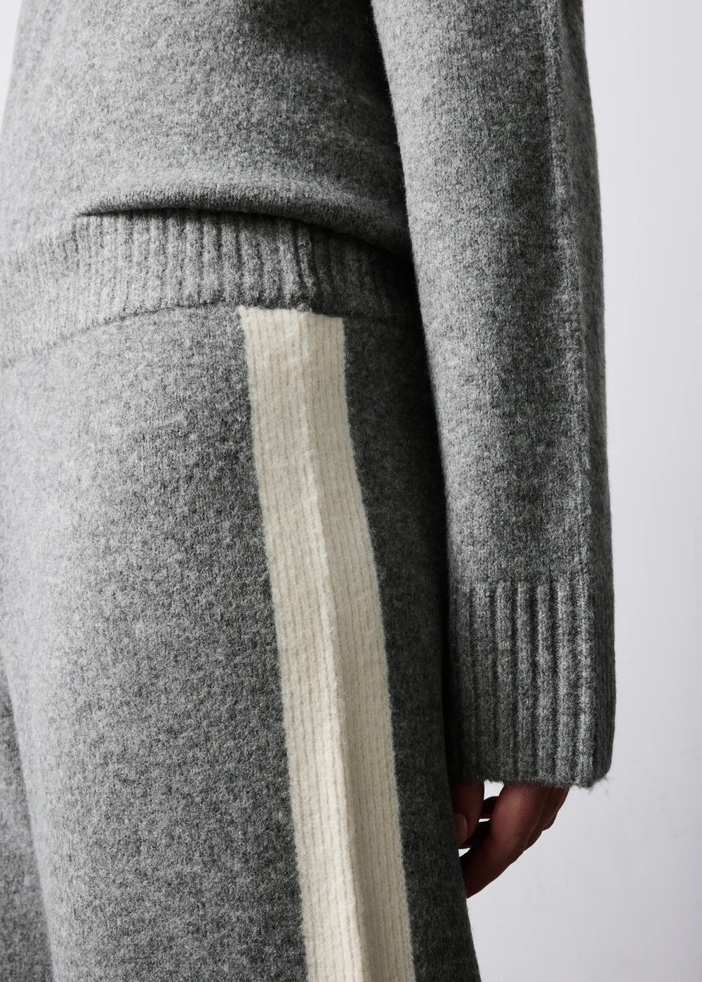 Charcoal Side Stripe Co Ord Trousers - 8 Image 4