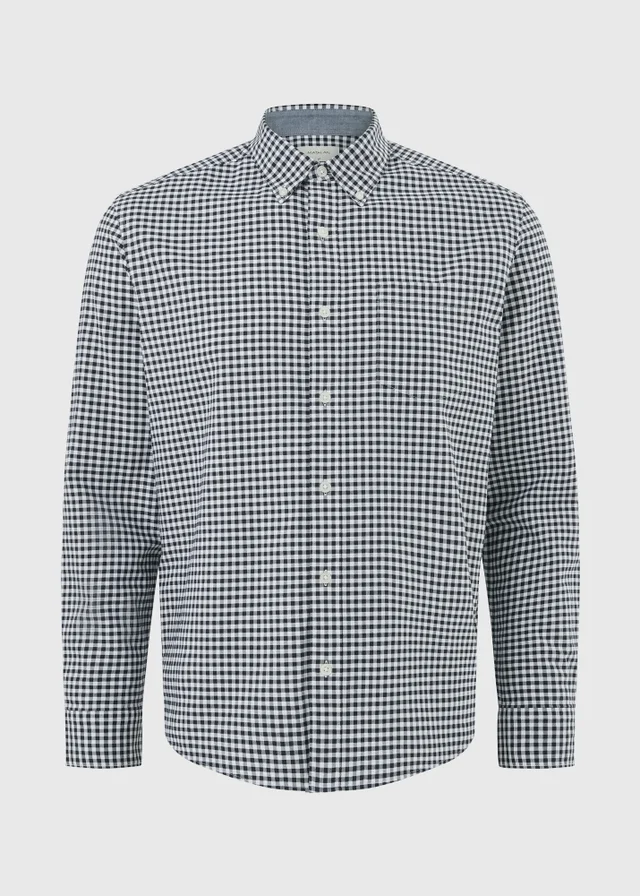 Navy Check Oxford Shirt