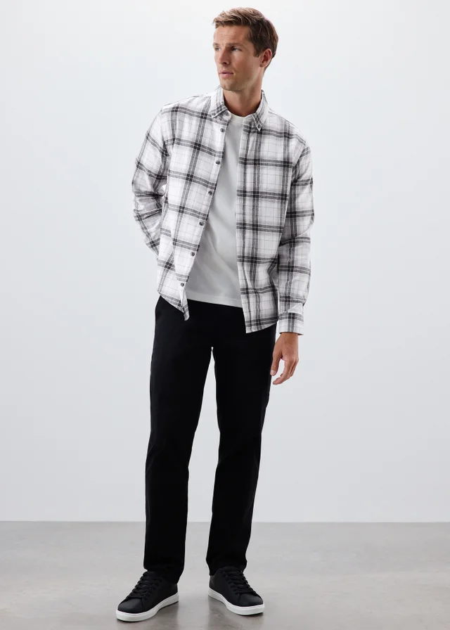 Ecru Checked Flannel