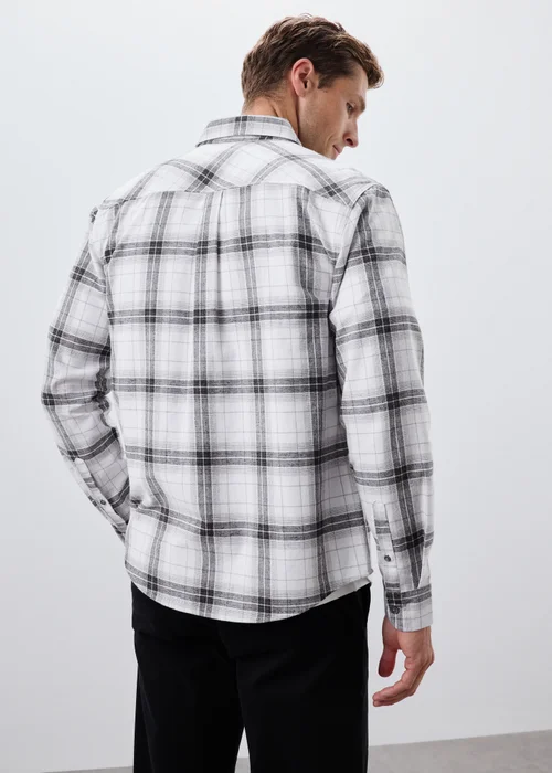 Ecru Checked Flannel - S Image 1