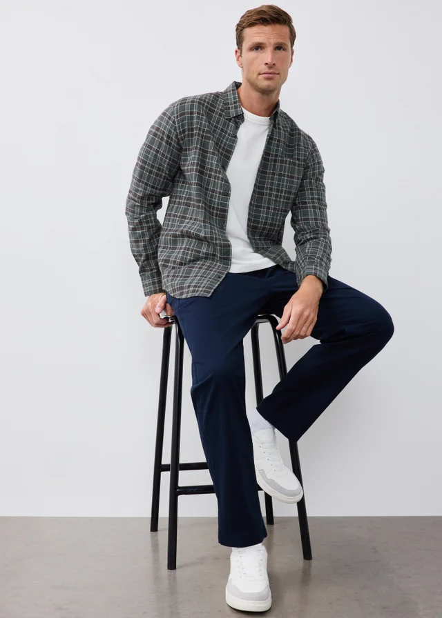 Charcoal Check Flannel Shirt