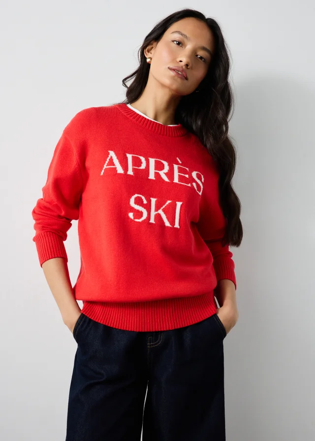 Red Apres Ski Jumper
