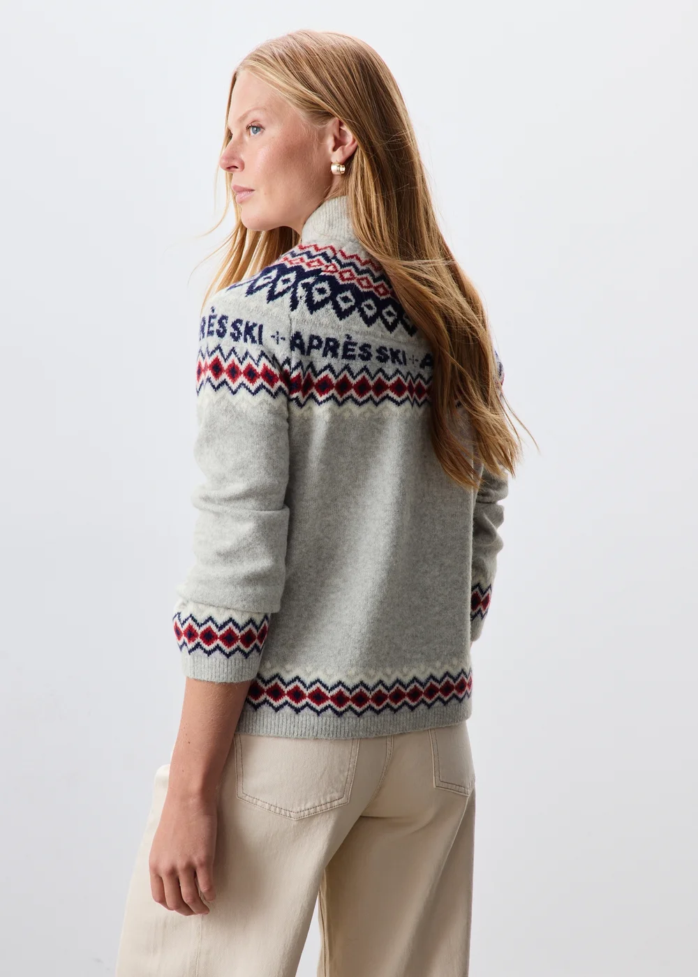 Grey Apres Ski Fairisle Jumper - XS Image 2