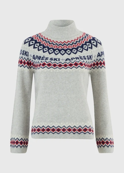 Grey Apres Ski Fairisle Jumper - XS Image 5
