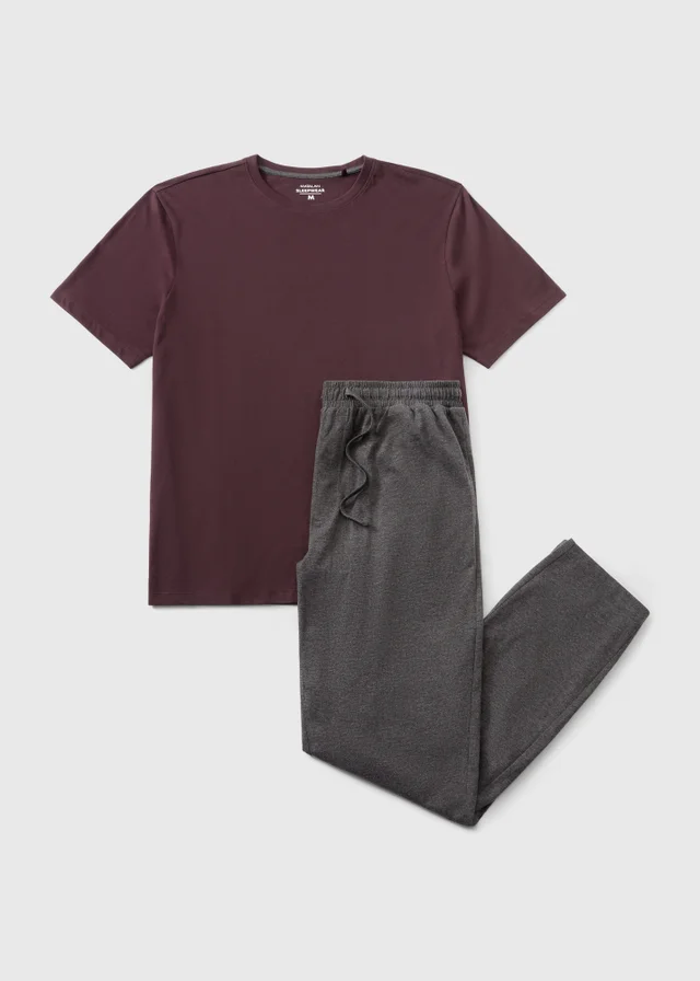 Burgundy Burg Pyjamas Set