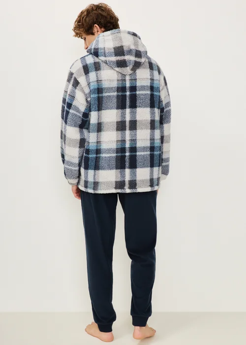 Blue Fleece Pyjama Set - M Image 3