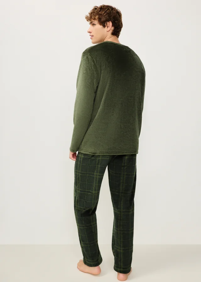 Khaki Fleece Pyjama Set