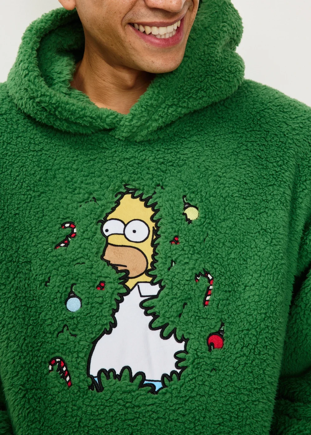 Green Simpsons Christmas Hoodie - XS Image 3