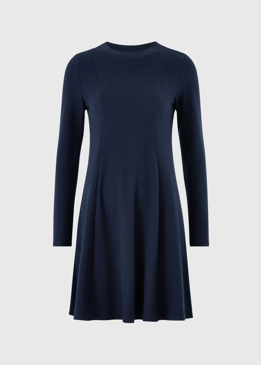 Navy Skater Mini Dress - 8 Image 3