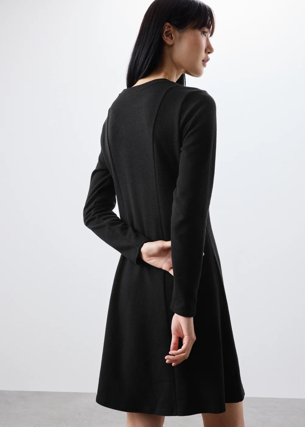 Black Skater Mini Dress - 8 Image 2