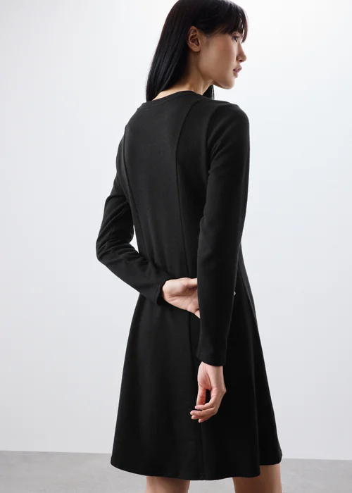 Black Skater Mini Dress - 8 Image 2