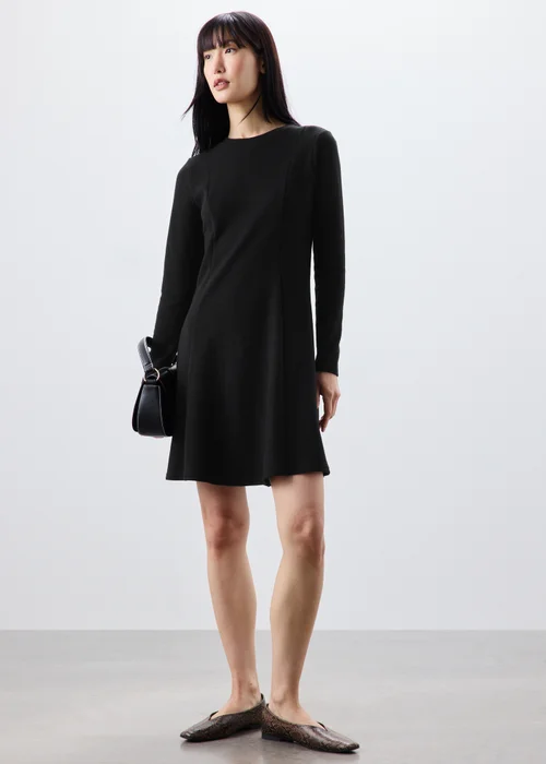 Black Skater Mini Dress - 8 Image 4