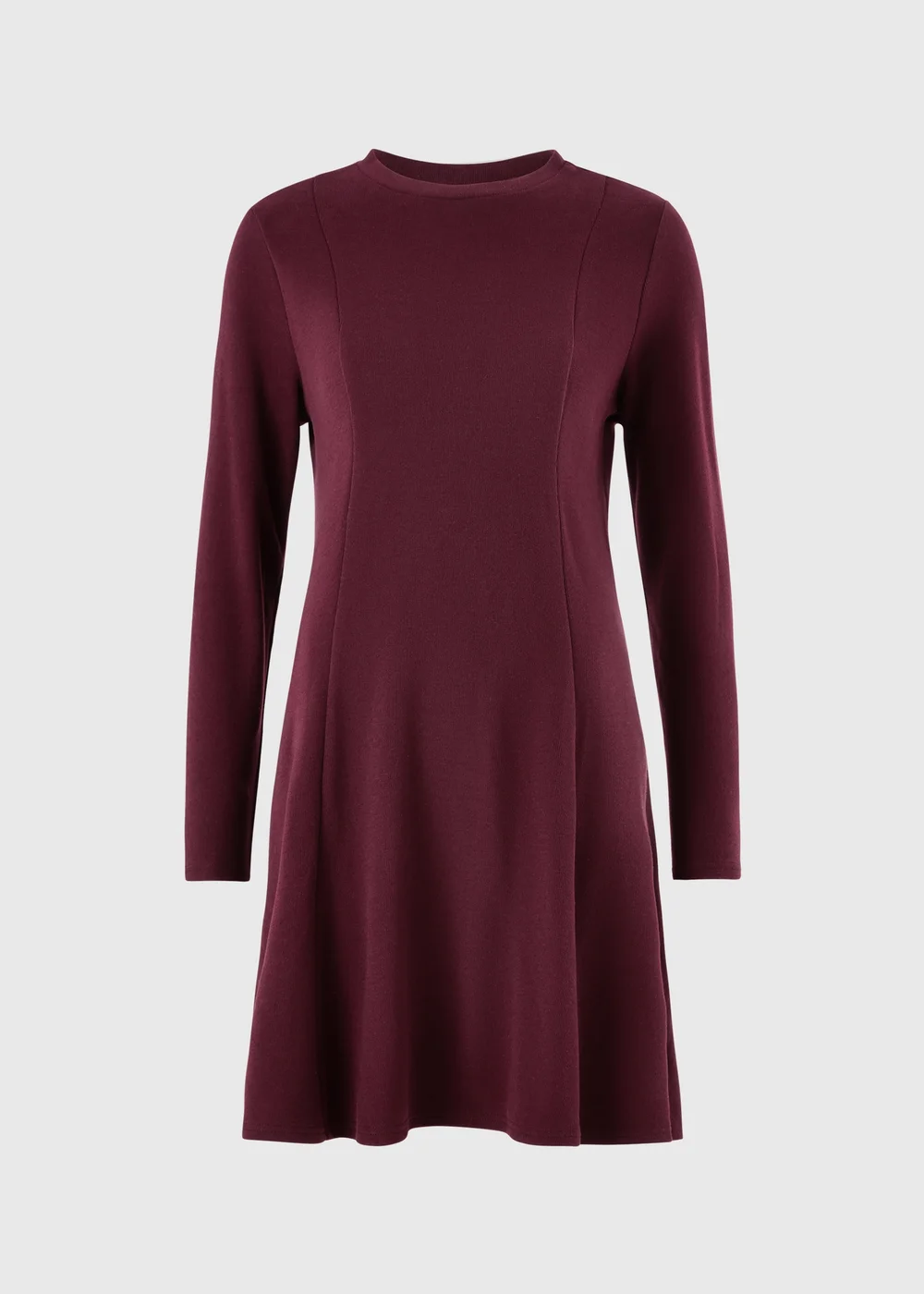 Wine Skater Mini Dress - 8 Image 4