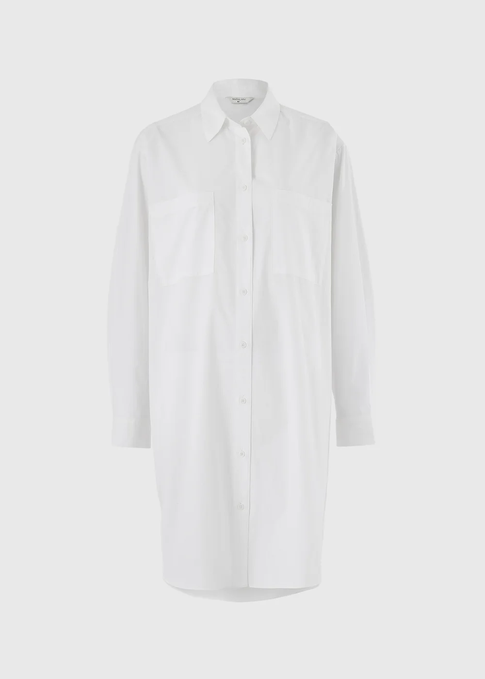 White Mini Shirt Dress - 8 Image 4