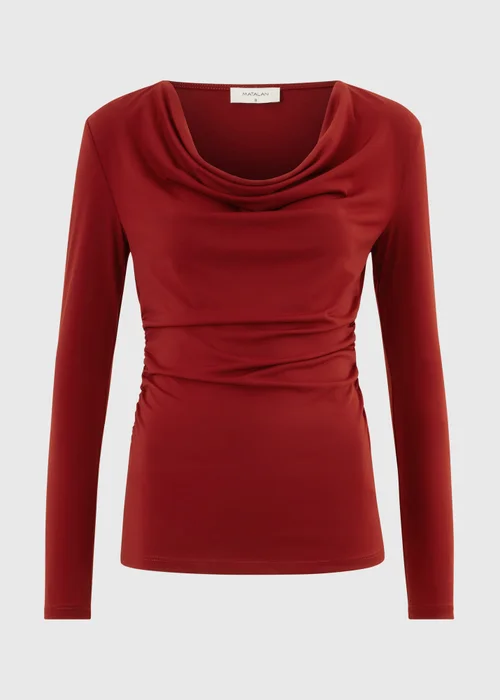 Red Cowl Neck Top - 8 Image 5