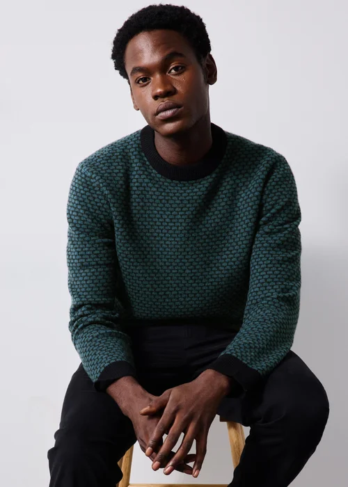 Teal Crewe Neck Jumper - S Image 2
