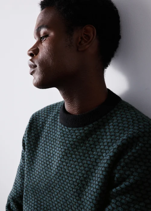 Teal Crewe Neck Jumper - S Image 3