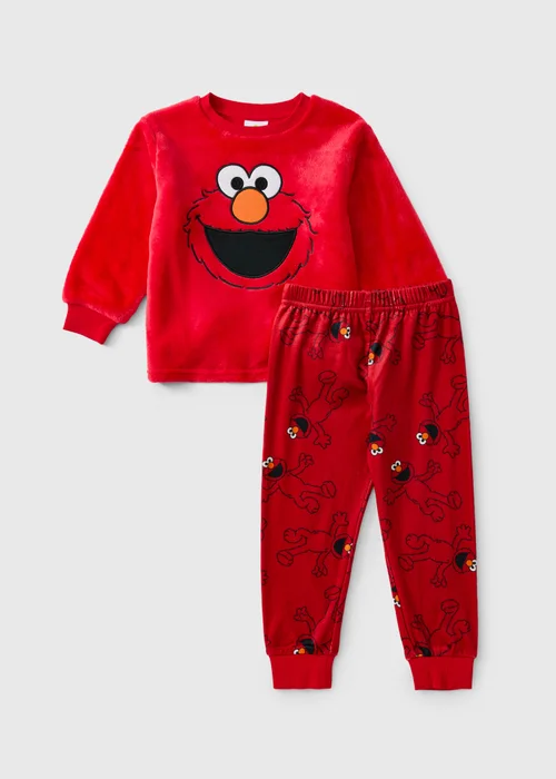 Kids Elmo Red Fleece Pyjamas (1-7yrs) - 1 to 1 half years Image 1