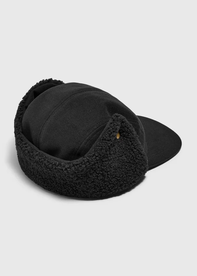Black Trapper Hat