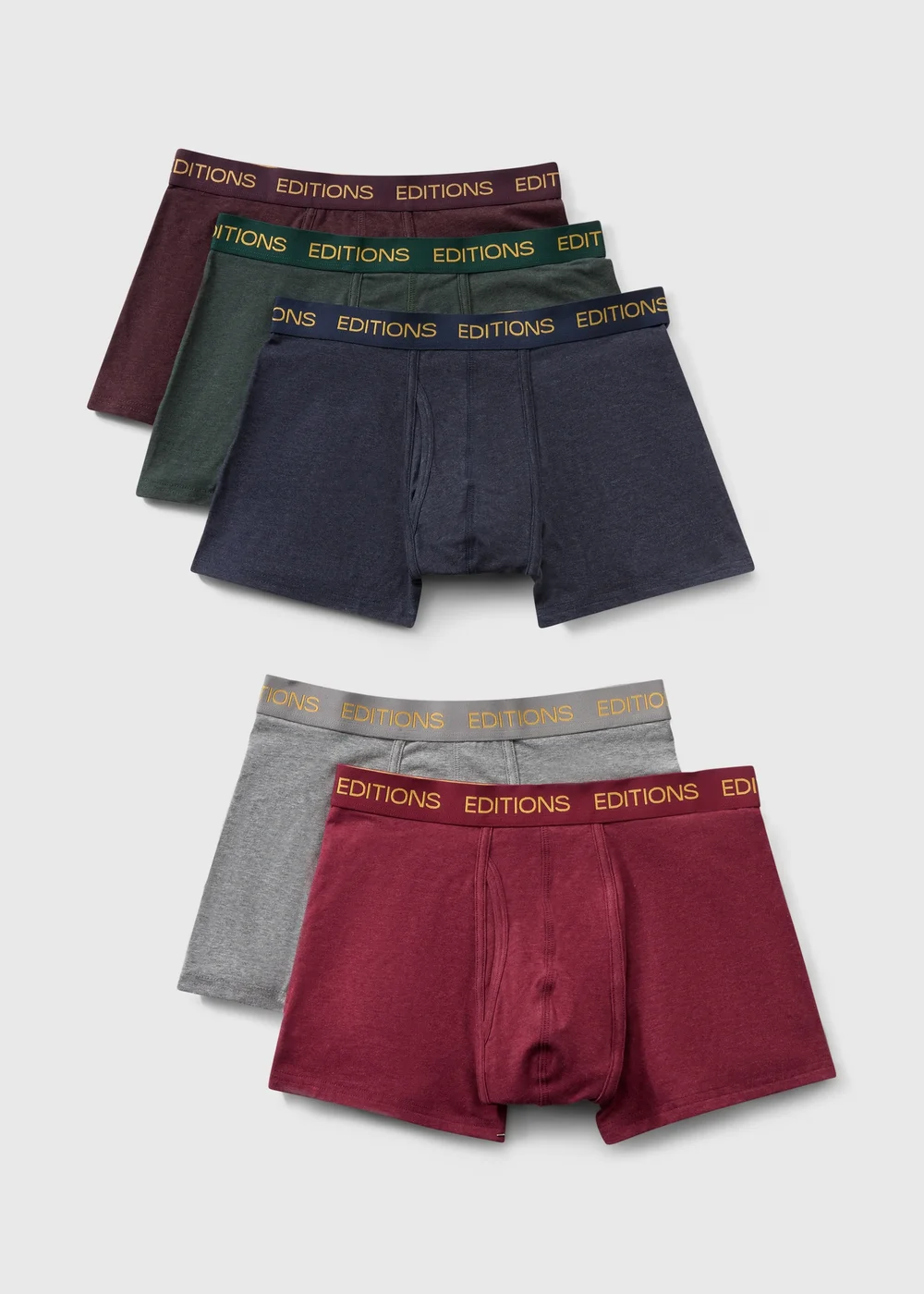 5 Pack Multicoloured Trunks - S Image 1