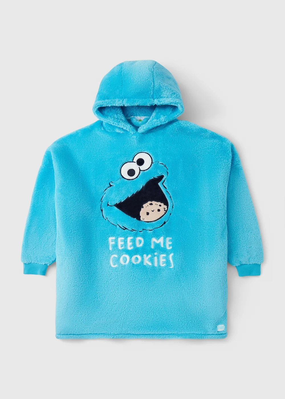 Blue Cookie Monster Snuggle Hoodie - One Size Image 1