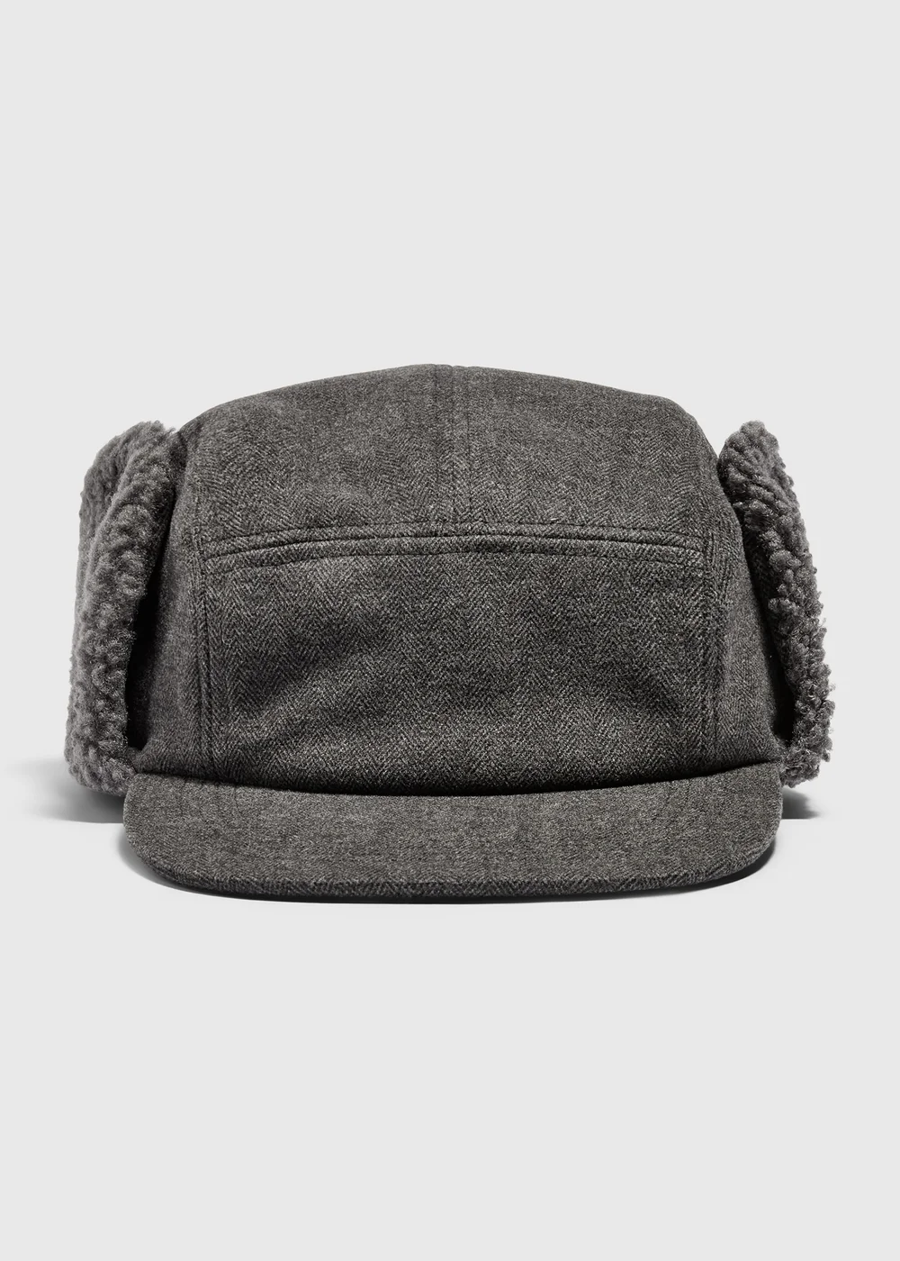 Men's Charcoal Trapper Hat - One Size Image 1