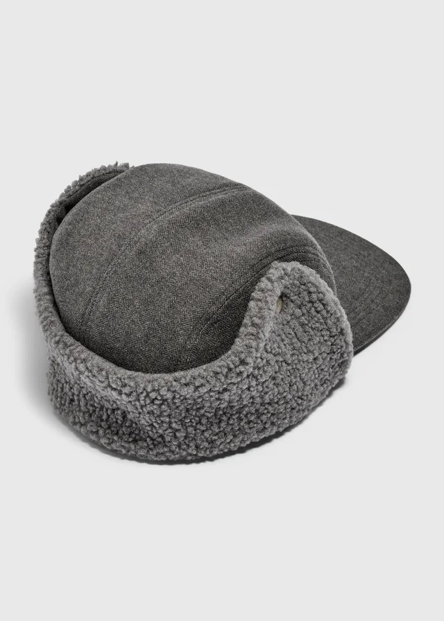 Men's Charcoal Trapper Hat